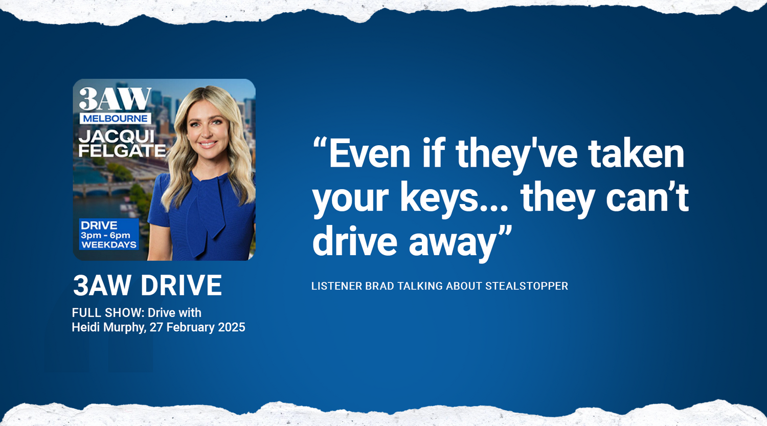 StealStopper Featured on 3AW Drive: A Game-Changer in Vehicle Security